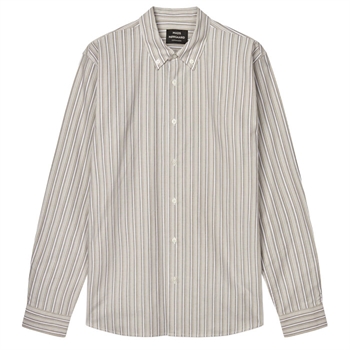 Mads Nørgaard Oxford Stripe Shirt Brun