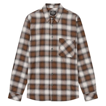 Mads Nørgaard Flannel Shirt Ternet Brun
