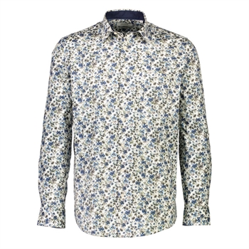 Smart blomstret skjorte fra Jack's i blå