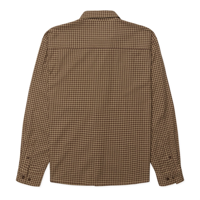 Woodbird Buzo Man Check Skjorte Brown Honey