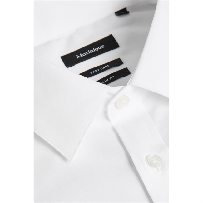 Klassisk Hvid Matinique Skjorte med Stræk.