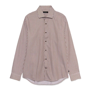 Klassisk stribet skjorte i brun fra Matinique