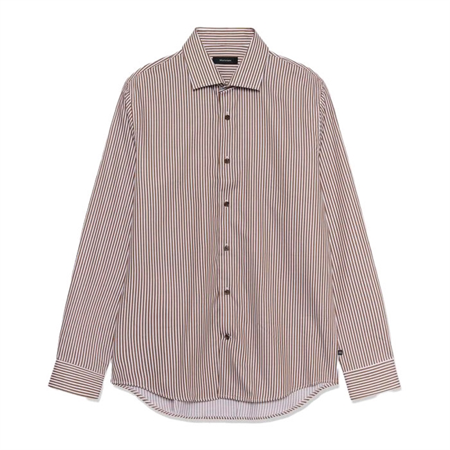 Klassisk stribet skjorte i brun fra Matinique