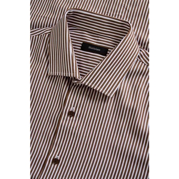 Klassisk stribet skjorte i brun fra Matinique