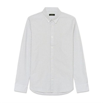 Moderne stribet skjorte i grøn fra Matinique