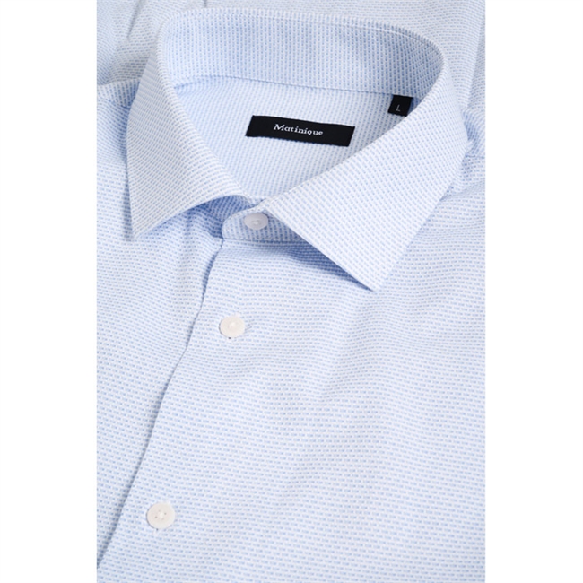 Klassisk små mønstret skjorte i lyseblå fra Matinique.
