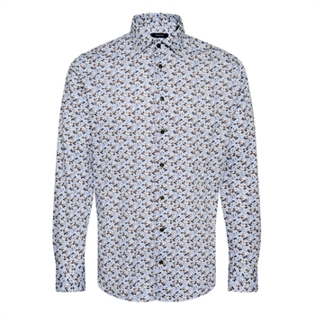 Blomster mønstret Matinique jersey skjorte i blå