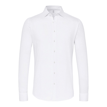 Super stretch skjorte i hvid fra Desoto