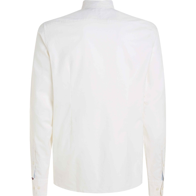 Klassisk hvid oxford skjorte med button-down fra Tommy Hilfiger.