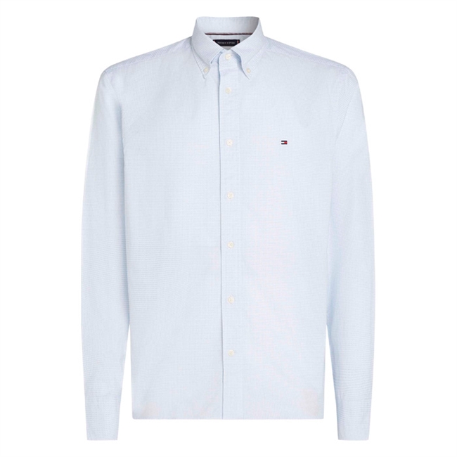 Smart poplin skjorte i hvid fra Tommy Hilfiger