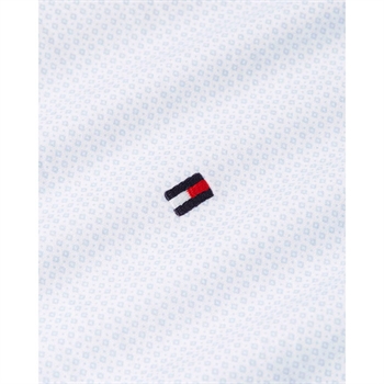 Smart poplin skjorte i hvid fra Tommy Hilfiger