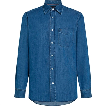 Lækker letvægts denim skjorte fra Tommy Hilfiger