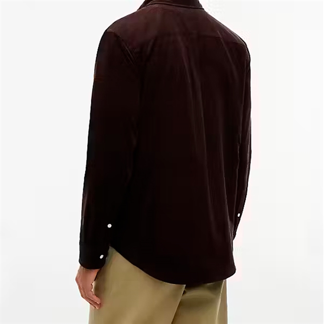 Tommy Hilfiger Solid Fløjls Skjorte Brun