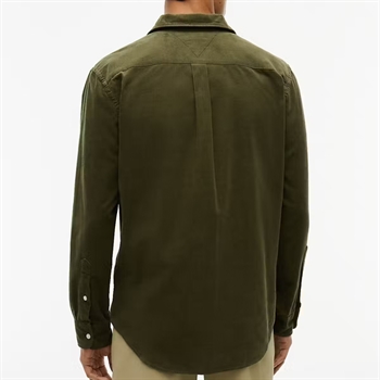 Tommy Hilfiger Solid Corduroy Fløjls Skjorte Grøn