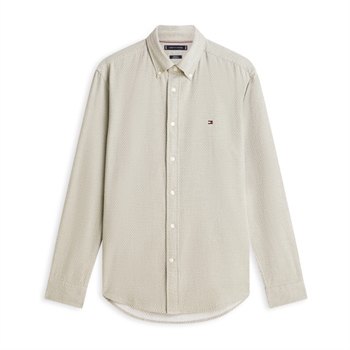 Moderne mønstret skjorte i grøn fra Tommy Hilfiger