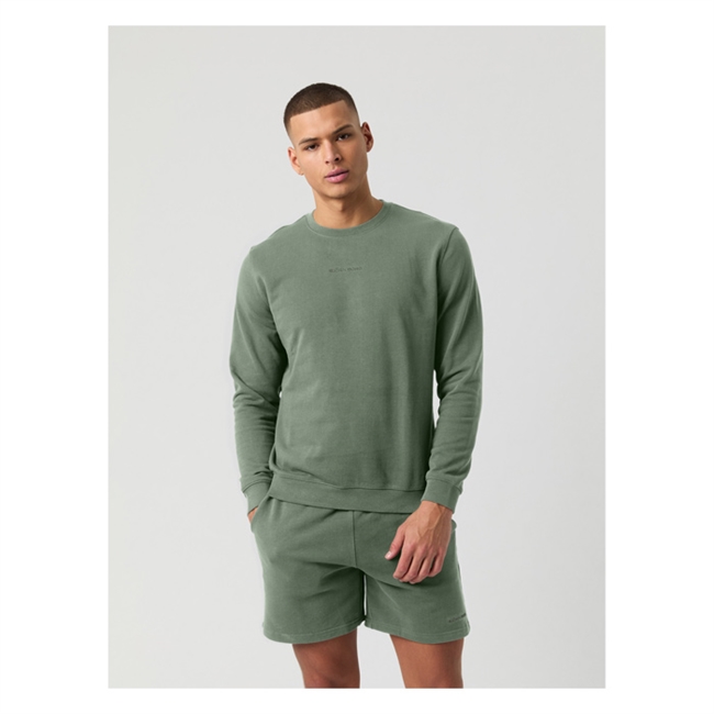 Smart mørkegrøn sweatshirt fra Björn Borg med logo