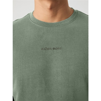 Smart mørkegrøn sweatshirt fra Björn Borg med logo