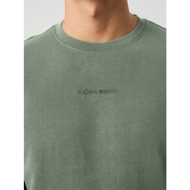 Smart mørkegrøn sweatshirt fra Björn Borg med logo