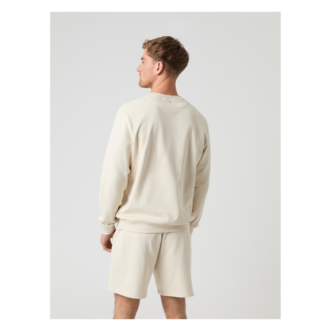Smart sandfarvet sweatshirt fra Björn Borg med logo