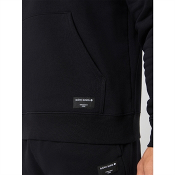 Stilren og behagelig hoodie i sort fra Björn Borg