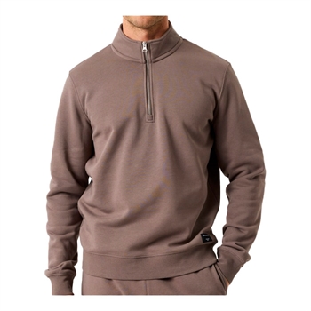 Stilren half zip sweatshirt i brun fra Björn Borg
