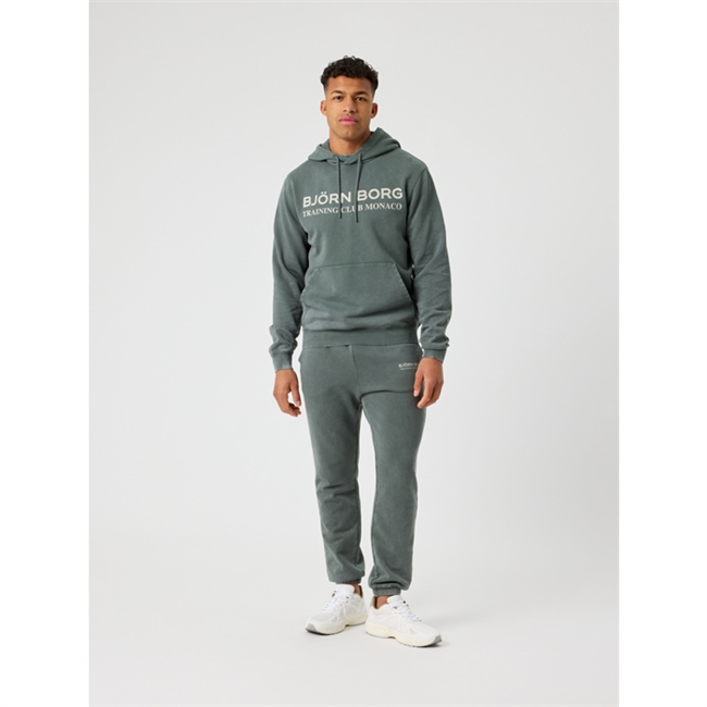 Stilren og behagelig hoodie i grøn fra Björn Borg