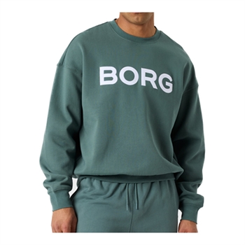Stilren logo sweatshirt i grøn fra Björn Borg