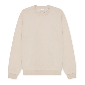Pæn sweatshirt i lys sandfarve med logo på brystet fra Les Deux