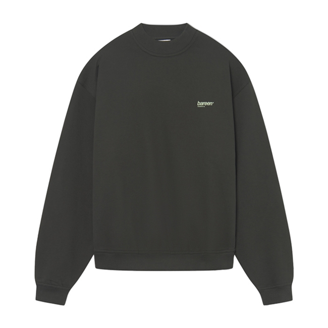 Smart sort oversized sweatshirt fra Bareen med print på ryggen