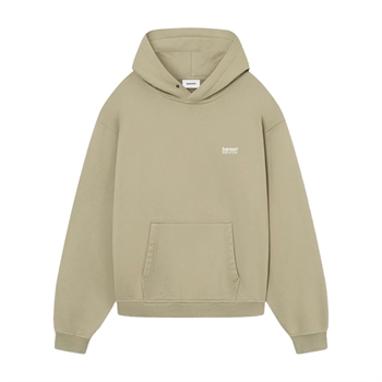 Lækker oversized hoodie i lysegrøn fra Bareen med print på ryggen