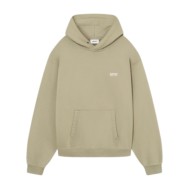 Lækker oversized hoodie i lysegrøn fra Bareen med print på ryggen