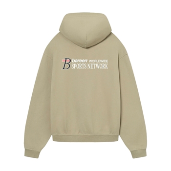 Lækker oversized hoodie i lysegrøn fra Bareen med print på ryggen