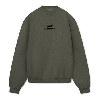 Bareen mørkegrå box fit / oversized sweatshirt med logo på ryggen.
