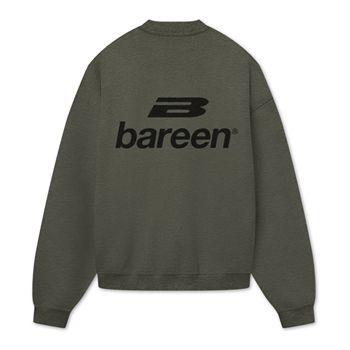 Bareen mørkegrå box fit / oversized sweatshirt med logo på ryggen.