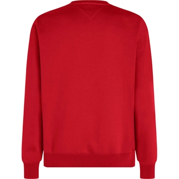 Rød Smart Logo Sweatshirt Fra Tommy Hilfiger.