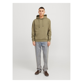 Smart lysebrun hoodie med lomme fra Jack & Jones