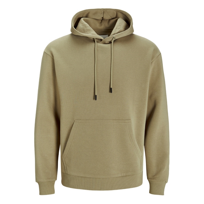 Smart lysebrun hoodie med lomme fra Jack & Jones