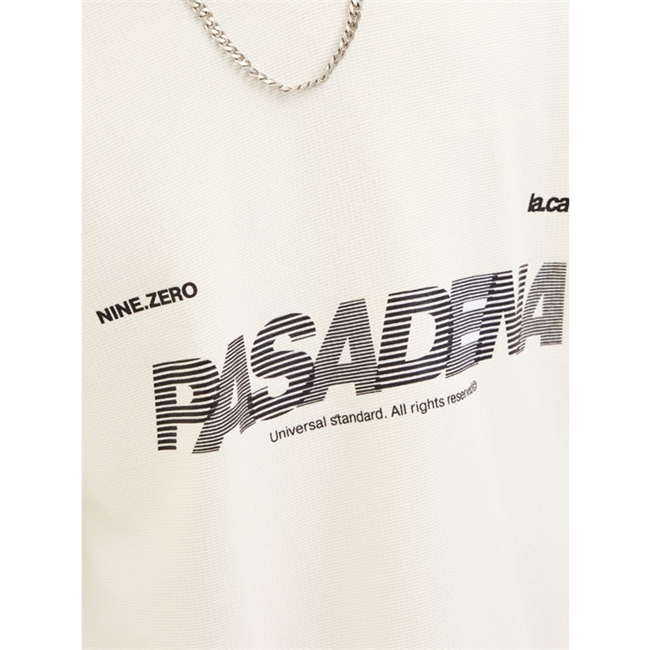 Moderne hvid sweatshirt med sports print fra Jack & Jones