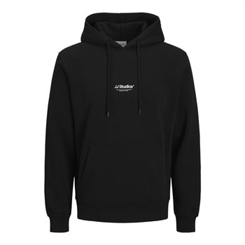Klassisk pæn hoodie i sort fra Jack & Jones