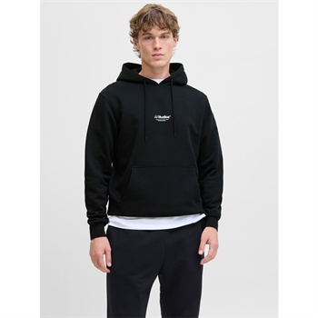 Klassisk pæn hoodie i sort fra Jack & Jones