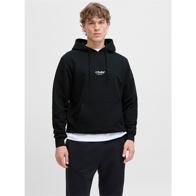 Klassisk pæn hoodie i sort fra Jack & Jones