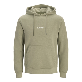 Klassisk pæn hoodie i støvet grøn fra Jack & Jones