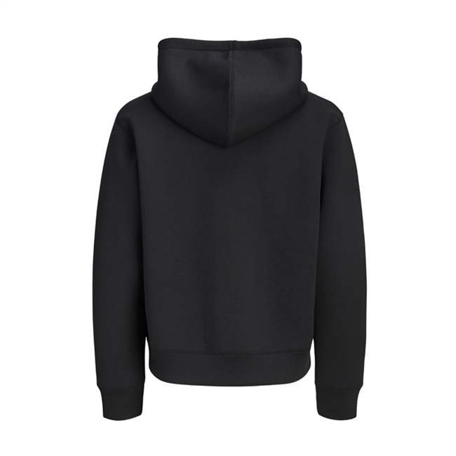 Stilren sort hoodie i loose fit fra Jack & Jones