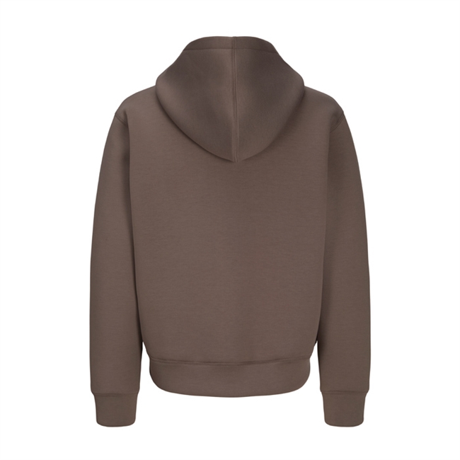 Stilren brun hoodie i loose fit fra Jack & Jones