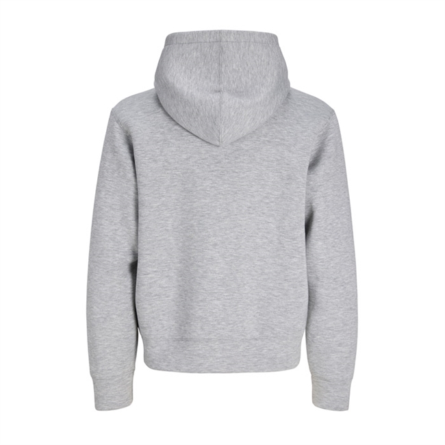 Stilren lysegrå hoodie i loose fit fra Jack & Jones