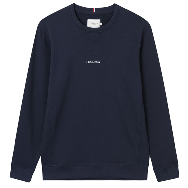 Blå Lens basis Sweatshirt fra Les Deux.