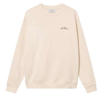 Relaxed Fit sweatshirt i sand farve fra Les Deux.