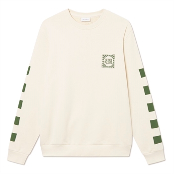 Smart beige sweatshirt med print på ryggen fra Les Deux