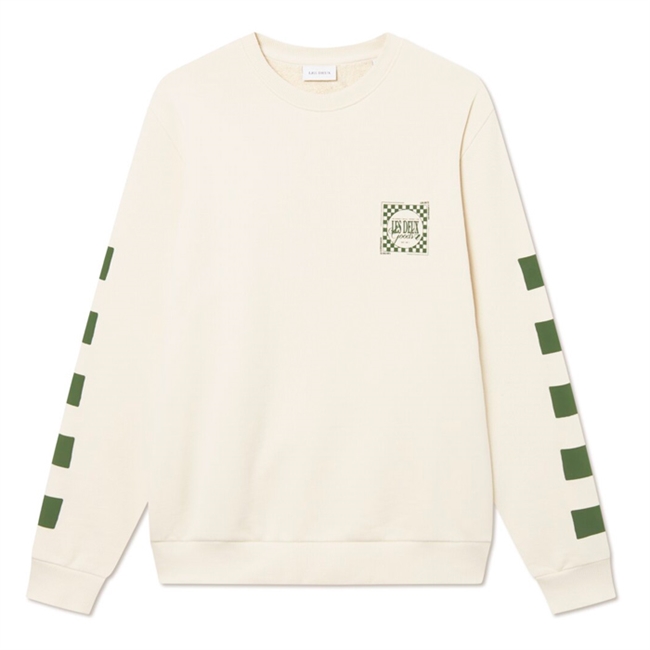 Smart beige sweatshirt med print på ryggen fra Les Deux