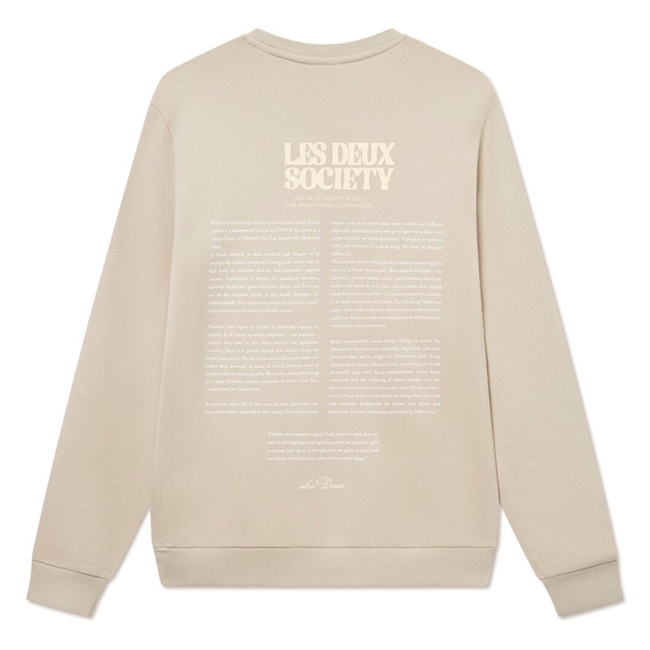Stilren beige sweatshirt fra Les Deux